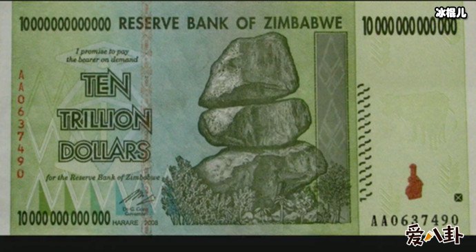 搞笑诺贝奖金津巴布韦币