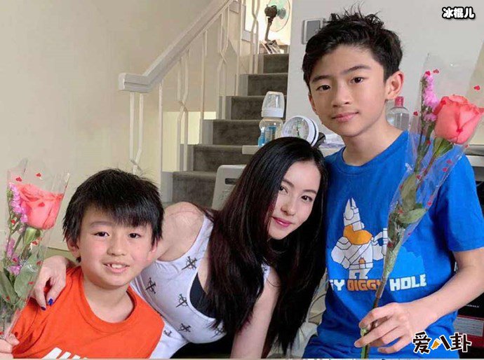 张柏芝与两个儿子