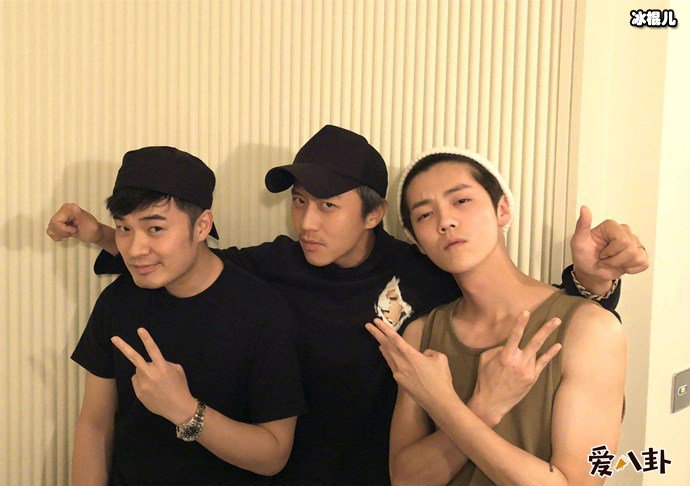 邓超陈赫鹿晗亲密照