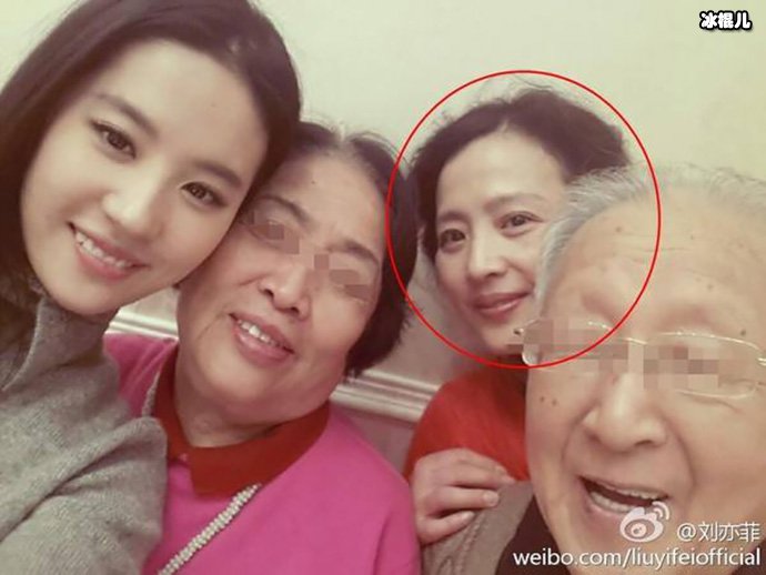 一家三口刘亦菲最丑是怎么回事