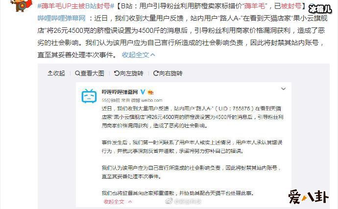 薅羊毛UP主被封号