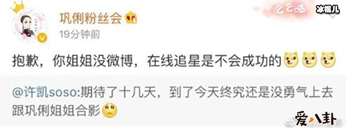 许凯追星巩俐失败