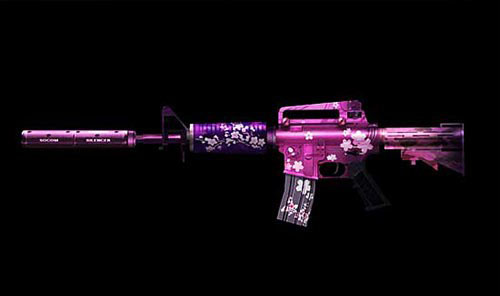 m4a1-red_穿越火线手游M4A1玫瑰价格钻石_穿越火线手游M4A1玫瑰属性分析