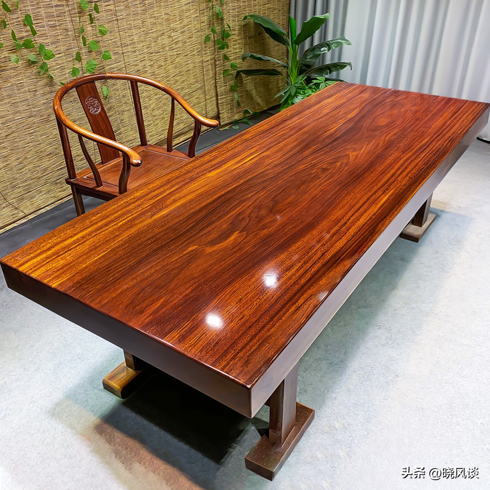 巴花大板桌_实木大板桌_巴花大板什么纹路最贵