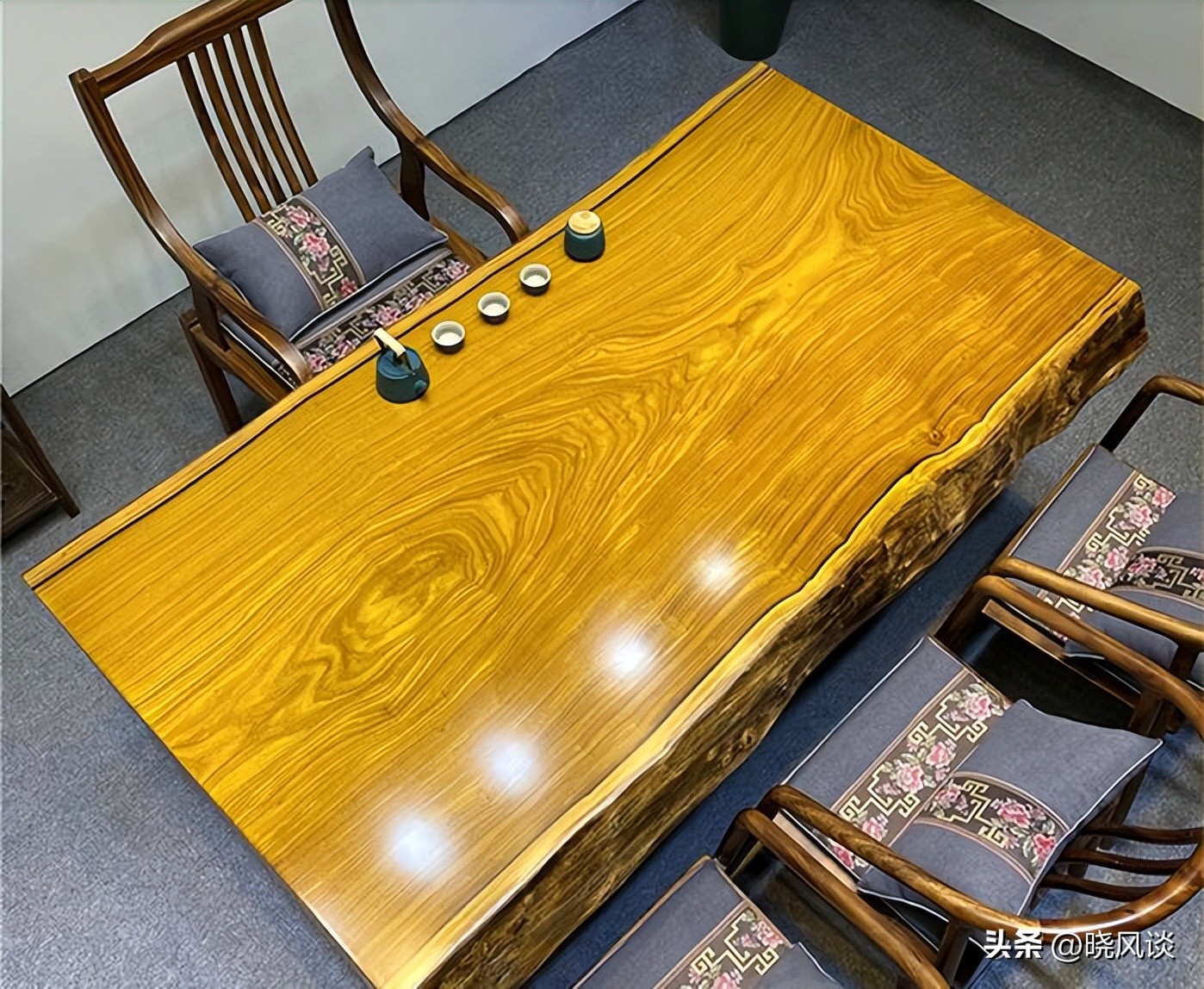 巴花大板什么纹路最贵_巴花大板桌_实木大板桌